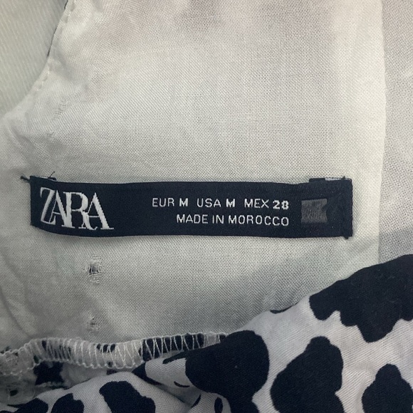 Zara cow print dress sz M - Picture 6 of 7